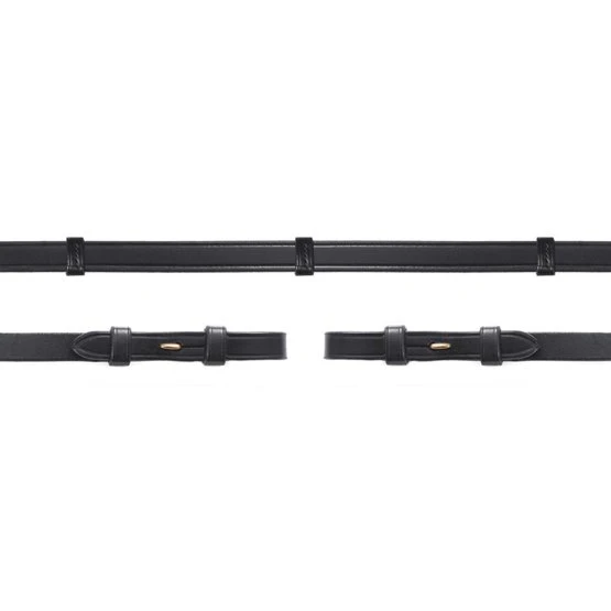 Schockemöhle Zügel Glatt Leder Mit Stops Dunkelbraun/Silber 7 Schockemöhle Zügel Glatt Leder Mit Stops Dunkelbraun/Silber - Image 5