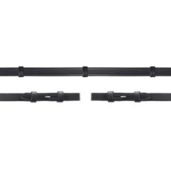 Schockemöhle Zügel Glatt Leder Mit Stops Schwarz/Silber -Pferdebedarf Verkauf 1103 00018 lederzugel stopps black silver.01fbef 1