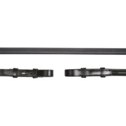 Schockemöhle Zügel Premium Gummi Bombiert Braun/Silber WB -Pferdebedarf Verkauf 1103 00048 gummiezuegel bombiert black silver.6855a1