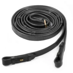 Schockemöhle Zügel Glatt Leder Mit Stops Schwarz/Silber -Pferdebedarf Verkauf 1103 00018 leatherreins blackgold.9f85df 1