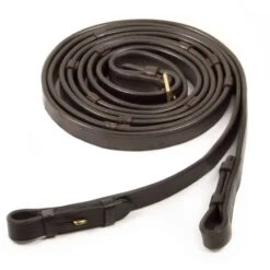 Schockemöhle Zügel Glatt Leder Mit Stops Schwarz/Silber -Pferdebedarf Verkauf 1103 00018 leatherreins darkbrowngold.c4f0fe 1