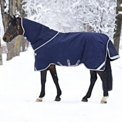 Rambo Original Turnout Medium 200g Navy/Rot 125/175 -Pferdebedarf Verkauf a1092605.64b48a