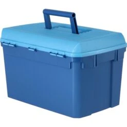 Kerbl Putzbox Zum Draufstellen Marine/Hellblau 400x275x245mm -Pferdebedarf Verkauf agradi 4045022 5.cf63ed