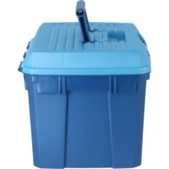 Kerbl Putzbox Zum Draufstellen Marine/Hellblau 400x275x245mm -Pferdebedarf Verkauf agradi 4045022 6.85735d