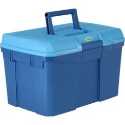 Kerbl Putzbox Zum Draufstellen Marine/Hellblau 400x275x245mm -Pferdebedarf Verkauf agradi 4045022 7.016898