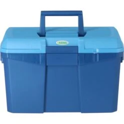 Kerbl Putzbox Zum Draufstellen Marine/Hellblau 400x275x245mm -Pferdebedarf Verkauf agradi 4045022 8.a1efdf