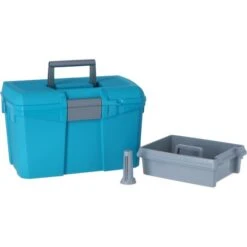 Kerbl Putzbox Zum Draufstellen Marine/Hellblau 400x275x245mm -Pferdebedarf Verkauf agradi 44306756 1.98e9a0