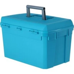 Kerbl Putzbox Zum Draufstellen Marine/Hellblau 400x275x245mm -Pferdebedarf Verkauf agradi 44306756 5.7de189