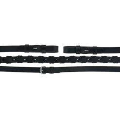 Aviemore Zügel Schnürsenkelleder Schwarz