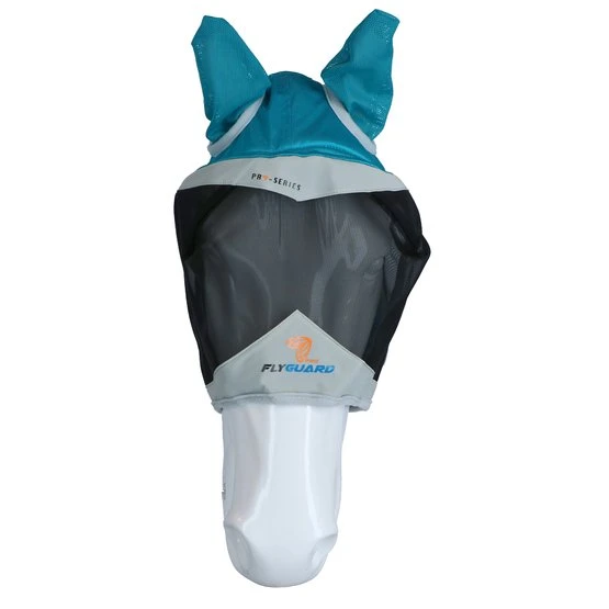 Shires Fliegenmaske Mit Ohren Mesh Teal 4 Shires Fliegenmaske Mit Ohren Mesh Teal - Image 2