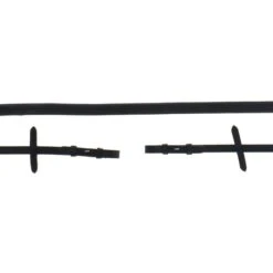 Kieffer Zügel Gummi Schwarz Warmblut