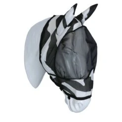 Bucas Buzz-Off Fliegenmaske Zebra Deluxe Mit Ohren L