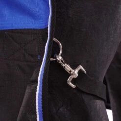 EQUITHÈME Outdoordecke Tyrex 1200D Aisance 300g Mit Halbem Halsteil Blau/Schwarz -Pferdebedarf Verkauf agradi 44818405 6.95e1ed