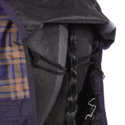 HKM High Neck Decke Providence Karo 1200D 300g Wattefüllung Navy/Braun Kariert -Pferdebedarf Verkauf agradi 44870899 6.d47070