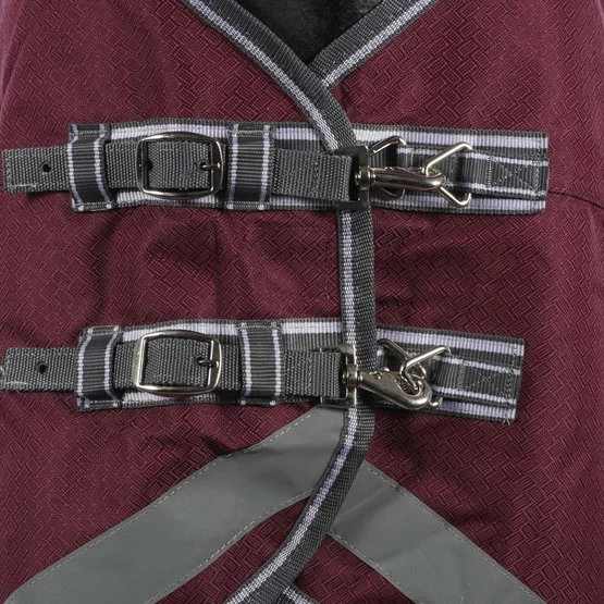 Weatherbeeta Winterdecke Comfitec Plus Dynamic II Combo Neck Medium/Lite Maroon/Grau/Weiß 6 Weatherbeeta Winterdecke Comfitec Plus Dynamic II Combo Neck Medium/Lite Maroon/Grau/Weiß - Image 4