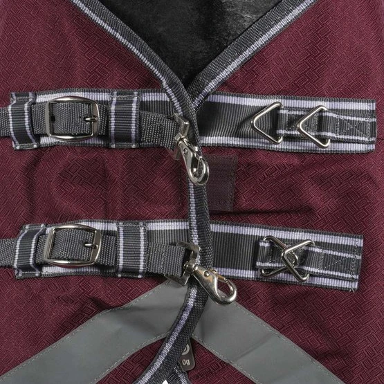 Weatherbeeta Winterdecke Comfitec Plus Dynamic II Combo Neck Medium/Lite Maroon/Grau/Weiß 7 Weatherbeeta Winterdecke Comfitec Plus Dynamic II Combo Neck Medium/Lite Maroon/Grau/Weiß - Image 5