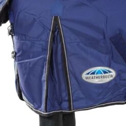 Weatherbeeta Winterdecke Comfitec Ultra Tough II Detach-A-Neck Medium 1680D 100g Blau/Charcoal/Weiß -Pferdebedarf Verkauf agradi 44881691 5.ad3b46