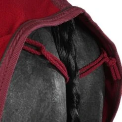 EQUITHÈME Fleecedecke Teddy Bordeaux/weiß -Pferdebedarf Verkauf agradi 44889853 5.cfced3