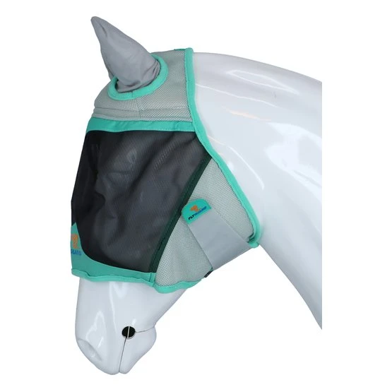 Shires Fliegenmaske Air Motion Mit Ohren Aqua 5 Shires Fliegenmaske Air Motion Mit Ohren Aqua - Image 3