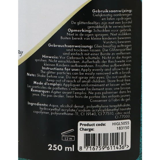 Excellent Glitzerspray Hi Gloss Regenbogen 250 Ml 14 Excellent Glitzerspray Hi Gloss Regenbogen 250 Ml - Image 12