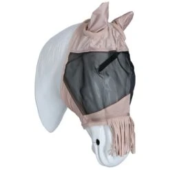 Waldhausen Fliegenmaske Premium Mit Ohren Und Fransen Hellrosa