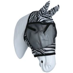 Covalliero Fliegenmaske Mit Ohrbedeckung Zebra