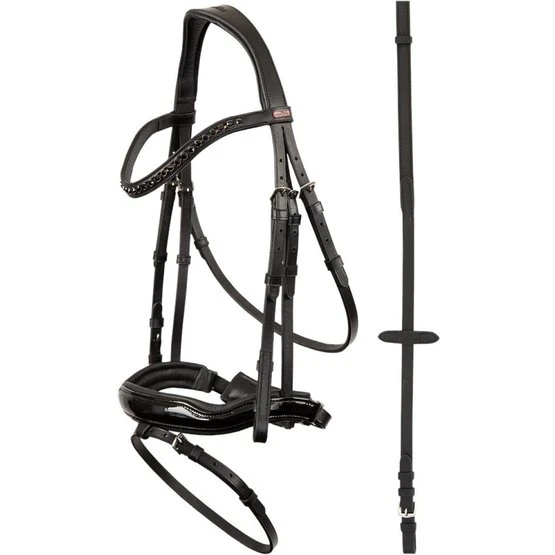 Premiere Trense Lorient Schwarz/Weiß 4 Premiere Trense Lorient Schwarz/Weiß - Image 2