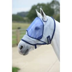 Bucas Buzz-Off Fliegenmaske Delux Blau -Pferdebedarf Verkauf bucas buzz off deluxe fly mask no ears 571 p1286.0e133c