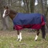 EQUITHÈME Outdoordecke Tyrex 1200D 50g Navy/Bordeaux -Pferdebedarf Verkauf ekk 400929466navybordx1.415a87