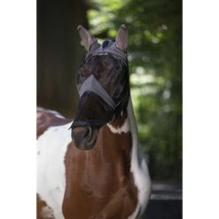 EQUITHÈME Fliegenmaske Anti-UV 2IN1 Schwarz -Pferdebedarf Verkauf ekkia 306 913 003 ambi.00637f