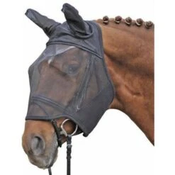 HKM Fliegenmaske Schwarz Shetland