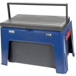 HKM Putzbox Step Dunkelblau/Schwarz 30x25x44cm