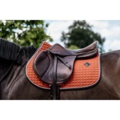 Kentucky Horsewear Kentucky Spring Satteldecke Classic Leder Orange Warmblut -Pferdebedarf Verkauf kentucky 485a1316.801bd6