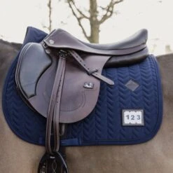 Kentucky Horsewear Kentucky Schabracke Fishbone Competition Springen Navy W