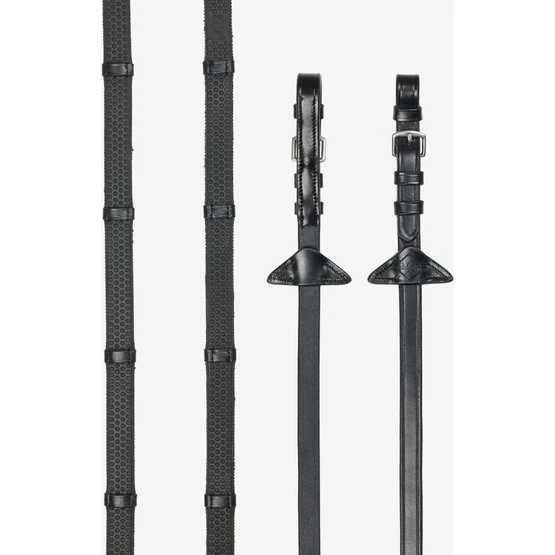 LeMieux Zügel Arika Soft Rubber With Stopper Havanna/Silber 11 LeMieux Zügel Arika Soft Rubber With Stopper Havanna/Silber - Image 9