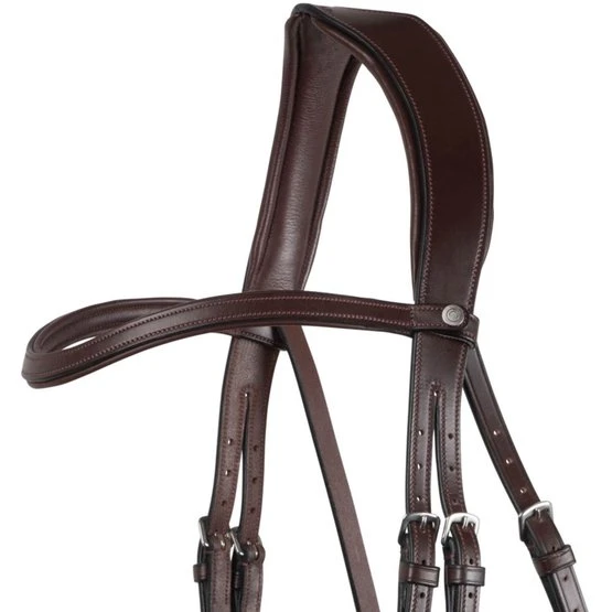 Montar Stirnriemen Classic Gebogen Weiße Nähte Braun 6 Montar Stirnriemen Classic Gebogen Weiße Nähte Braun - Image 4