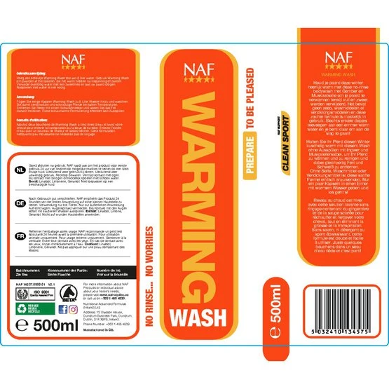 NAF Warming Wash 500ml 4 NAF Warming Wash 500ml - Image 2