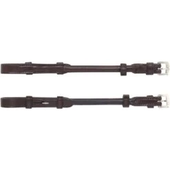 Equiline Backenstücke Rundgenäht Set Von 2 Braun