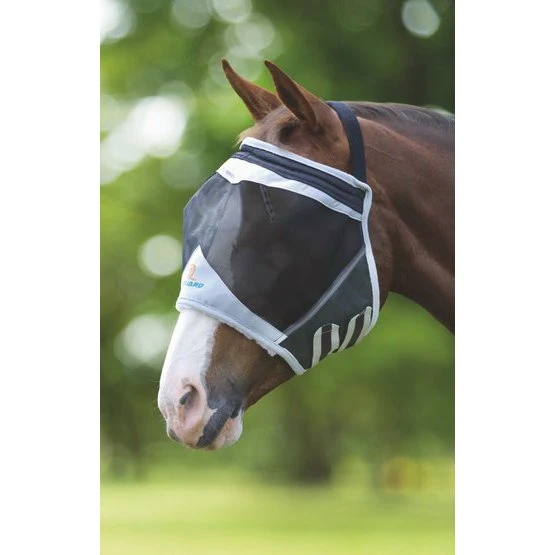 Shires Fliegenmaske Ohne Ohren Mesh Schwarz 6 Shires Fliegenmaske Ohne Ohren Mesh Schwarz - Image 4