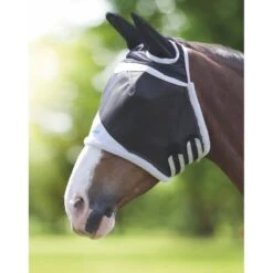 Shires Fliegenmaske Mit Ohren Robust Mesh Schwarz -Pferdebedarf Verkauf shires 6668 black.6e628e