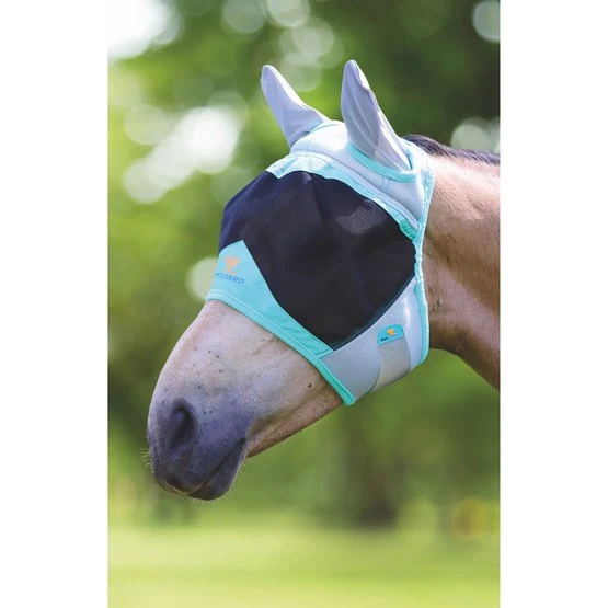 Shires Fliegenmaske Air Motion Mit Ohren Aqua 6 Shires Fliegenmaske Air Motion Mit Ohren Aqua - Image 4