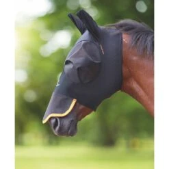 Shires Fliegenmaske Stretch Mit Nase Jet Black -Pferdebedarf Verkauf shires 6681 black.37e9e0