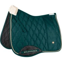 Waldhausen Schabracke Modern Rosé Vielseitigkeit Fir Green/Gold Warmblut