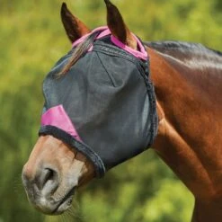 Weatherbeeta Fliegenmaske Comfitec Deluxe Durable Mesh Navy/Lila -Pferdebedarf Verkauf wb 1009428000 blackpurple wb fly mask image hero null.003d60 1