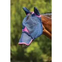 Weatherbeeta Fliegenmaske Comfitec Deluxe Durable Mesh Mit Ohren Und Nase Schwarz/Lila -Pferdebedarf Verkauf wb 1009431000 navypurple wb fly mask nose ears image hero null.5fe9d7